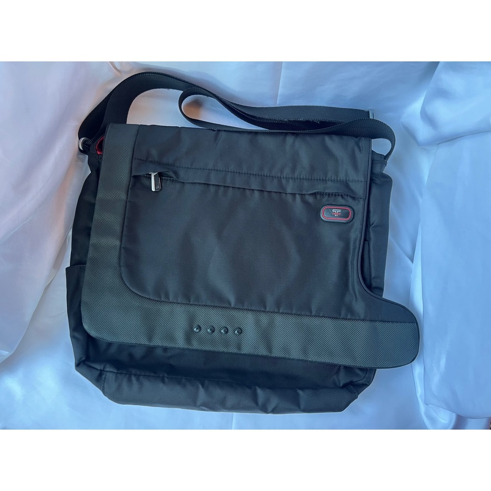 TUMI T-Tech 16" Expandable Messenger Laptop Nylon Shoulder Black 5112D